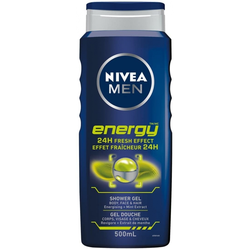 Nivea Men Energy Shower Gel 3 In 1 Body Wash 250ml Beautyshop